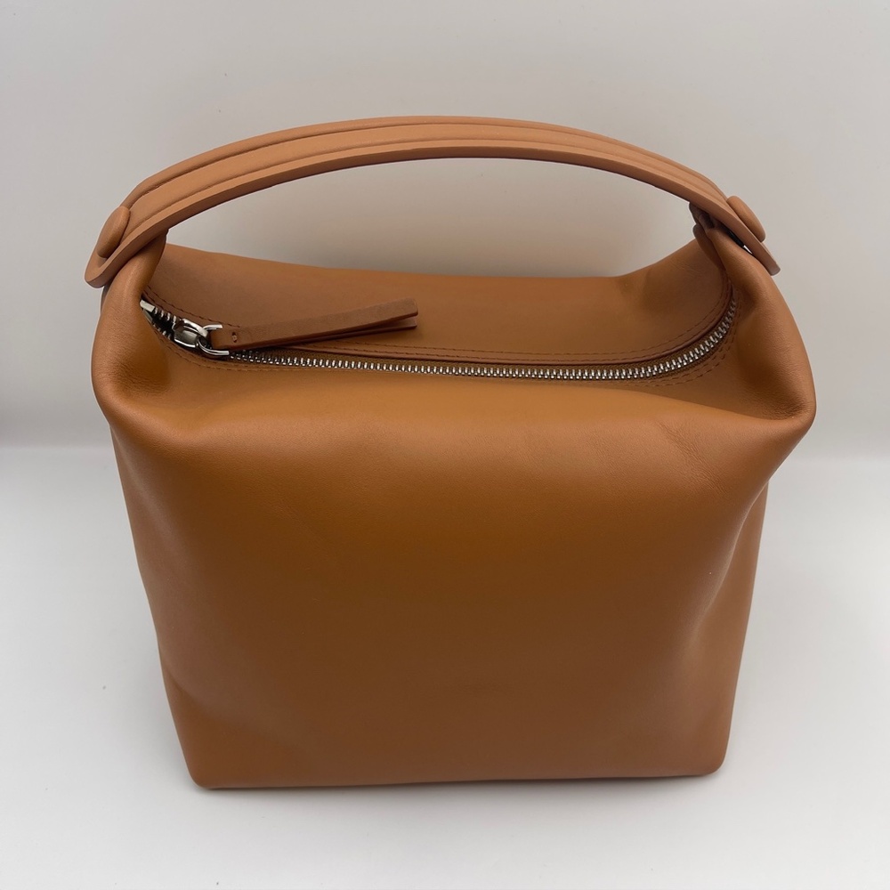 The Row Brown Leather Les Bains Clutch hobo Bag RARE HARD TO FIND - Picture 2 of 10